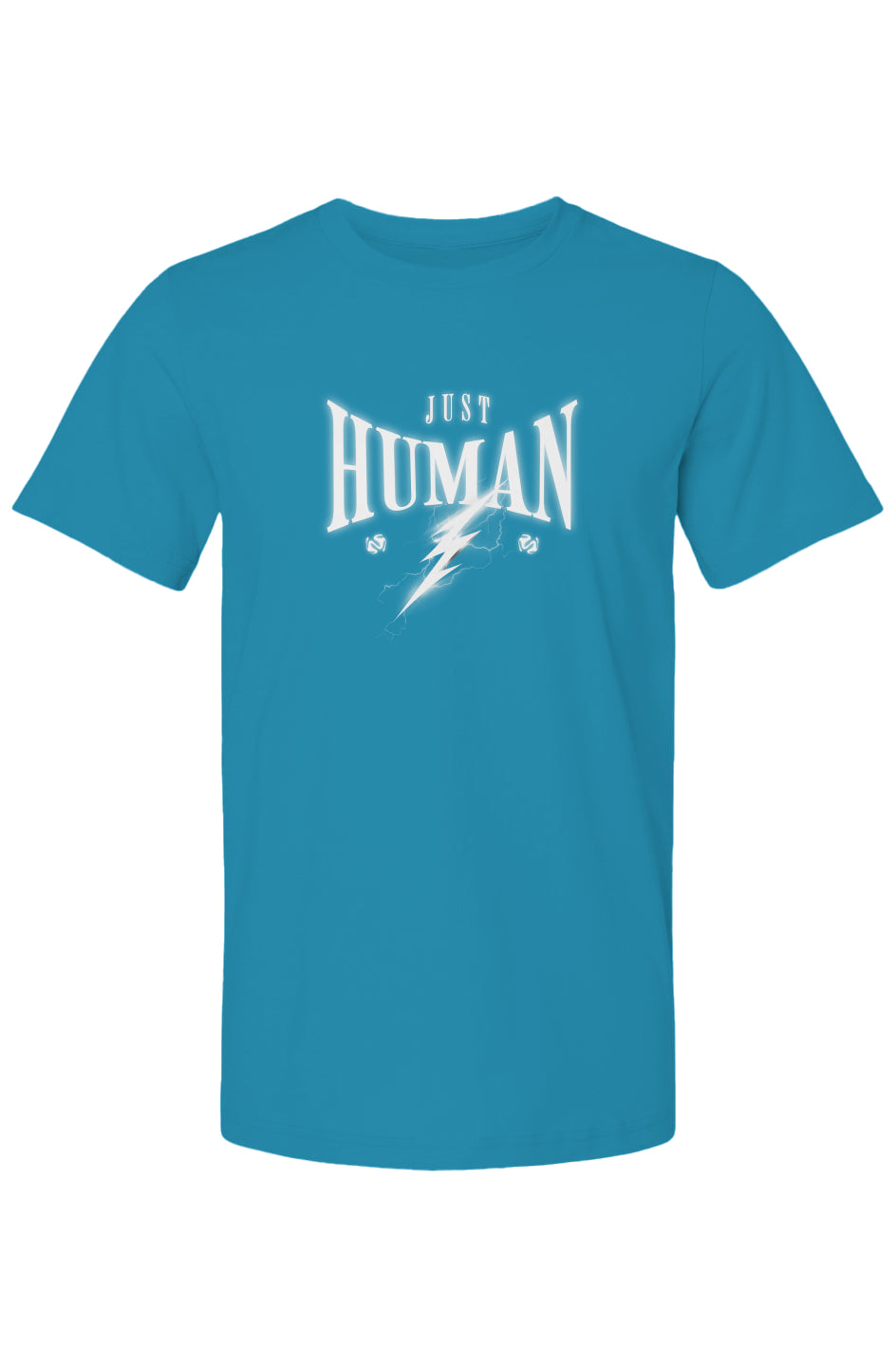Bella Canvas T Shirt - Just Human with lightening