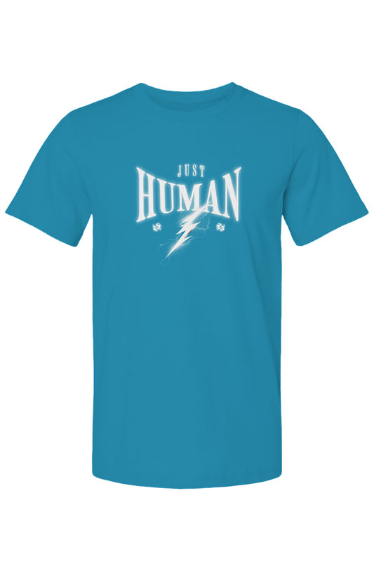 Bella Canvas T Shirt - Just Human with lightening