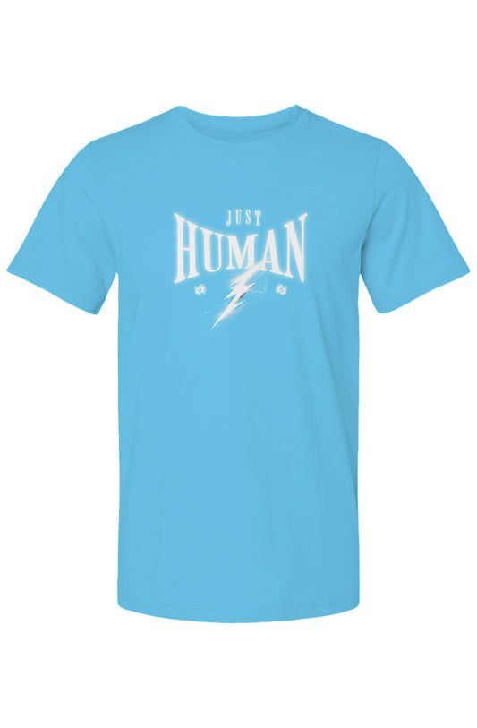 Bella Canvas T Shirt - Just Human with lightening