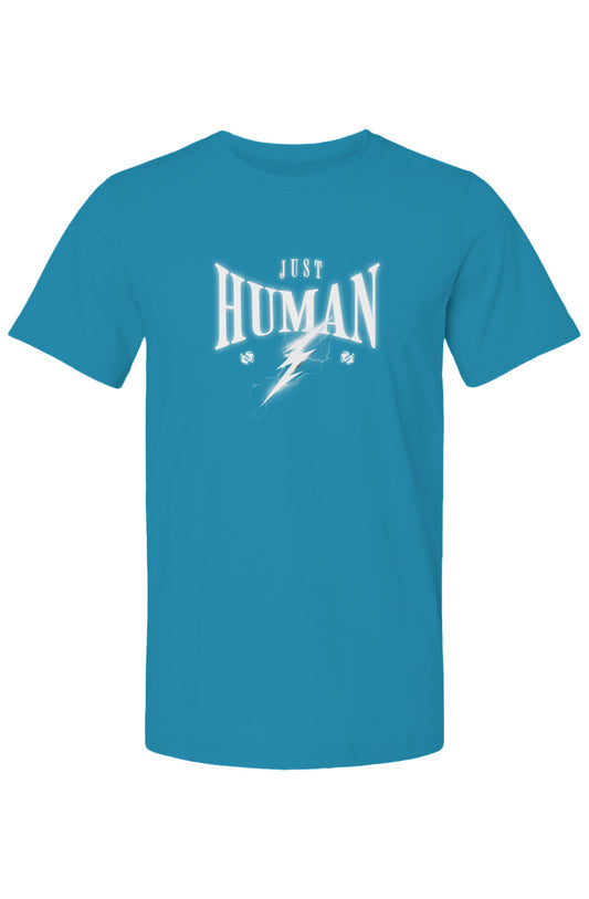 Bella Canvas T Shirt - Just Human with lightening 