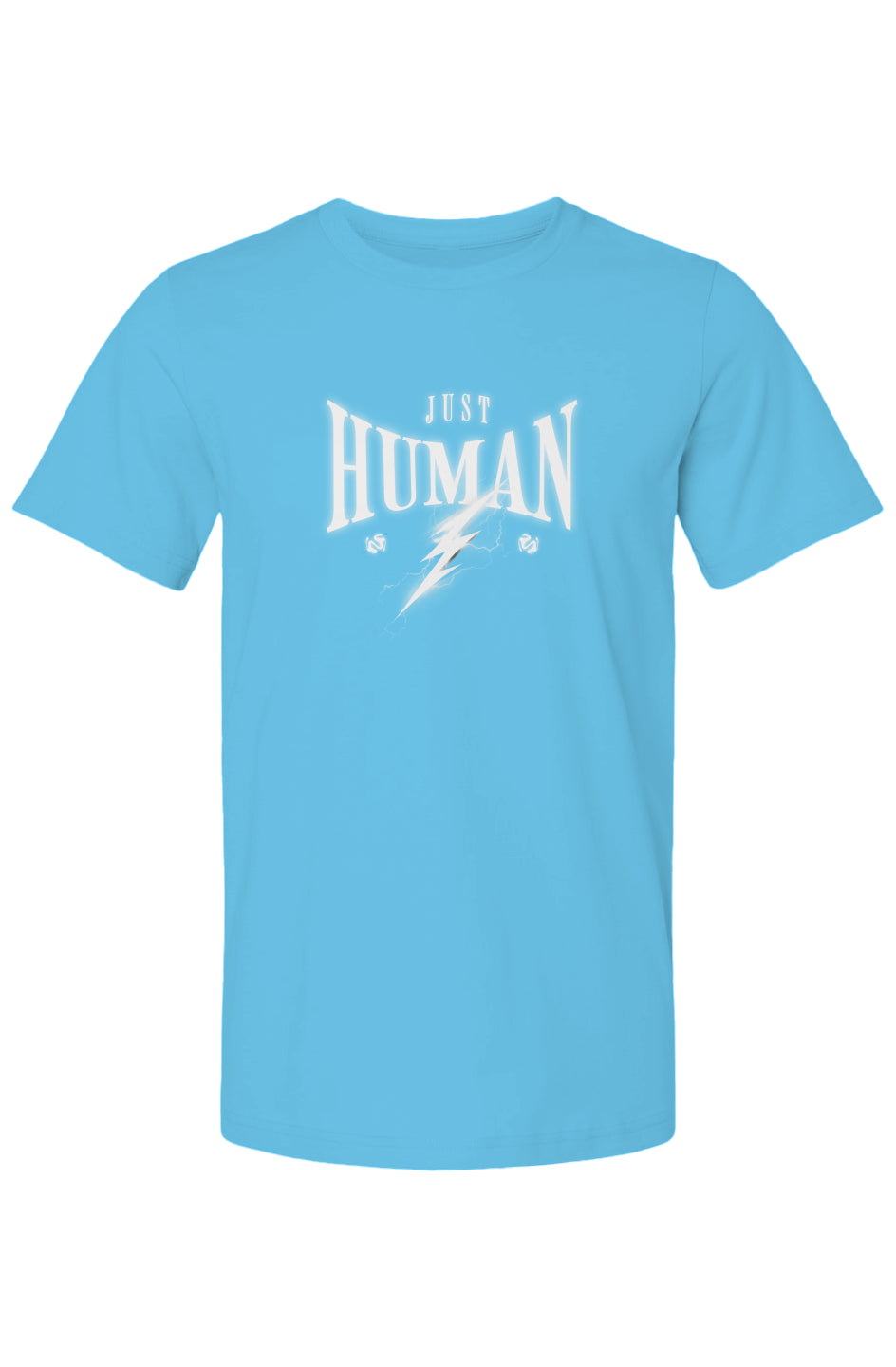 Bella Canvas T Shirt - Just Human with lightening 